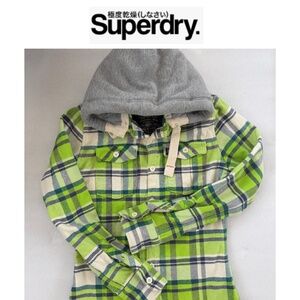 Superdry Hooded Lumberjack Flannel Hoodie Shacket